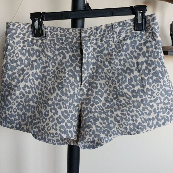 Cynthia Rowley Linen Leopard Shorts - Picture 13 of 13